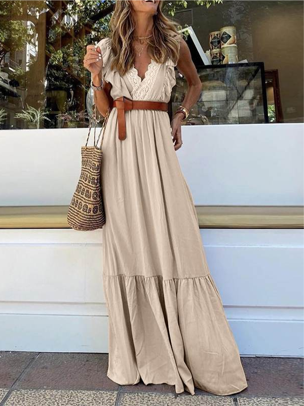 ELEGANT DRESS CARLEIN beige