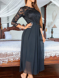 <tc>Elegantna obleka Netty črna</tc>