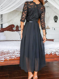 <tc>Elegantna obleka Netty črna</tc>