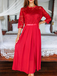 <tc>Elegantna obleka Netty rdeča</tc>