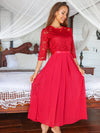 <tc>Elegantna obleka Netty rdeča</tc>