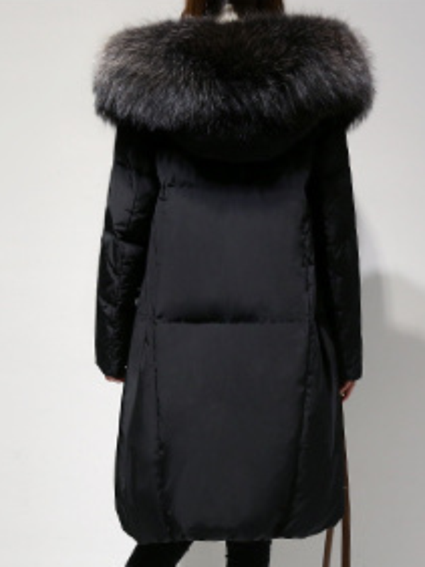 Dlhá zimná bunda Nortiven čierna