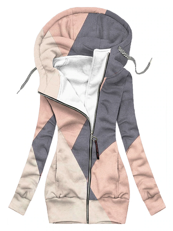 HOODY QUI PINK AND GREY