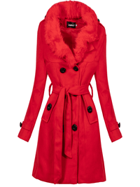 <tc>Elegantný kabát Halie červený</tc>