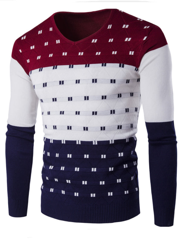 <tc>Vyriškas puloveris Denzel raudona, balta, mėlyna</tc>