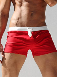 MEN'S SWIMMING TRUNKS DERRY red