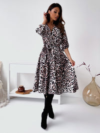 ELEGANT DRESS KAMALIA leopard