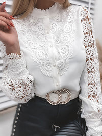 LACE BLOUSE AMIYA white
