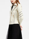 LEATHER IMATATION JACKET GINNIE beige