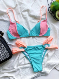 BIKINI LINDON blue and pink