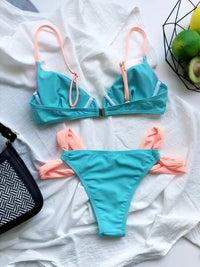 BIKINI LINDON blue and pink