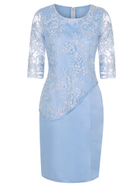ELEGANT DRESS VIRGINO light blue