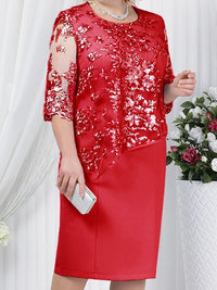 <tc>Elegantiška suknelė Virgino raudona</tc>