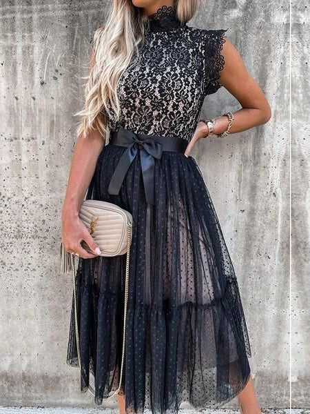 <tc>Elegantní šaty Teonna černé</tc>