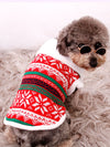 CHRISTMAS DOG SWEATER CLAUD red