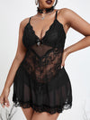 PLUS SIZE UNDERWEAR SET BENCA black