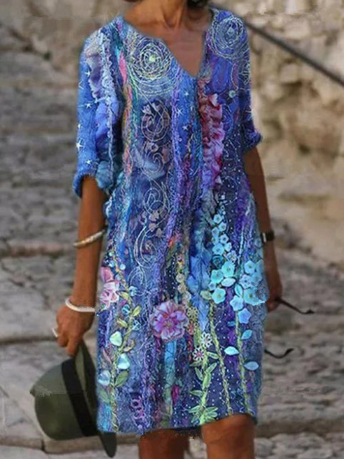 <tc>Elegantna mini obleka Antaria modra</tc>