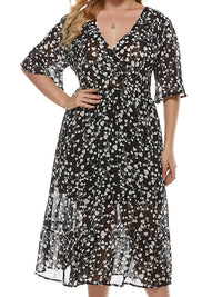 PLUS SIZE DRESS GRACINA black