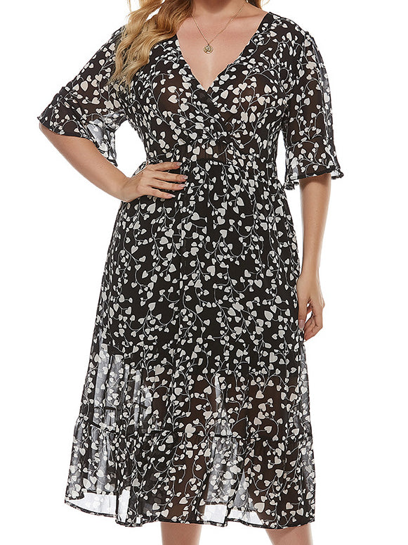 PLUS SIZE DRESS GRACINA black