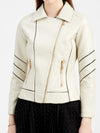 LEATHER IMATATION JACKET GINNIE beige