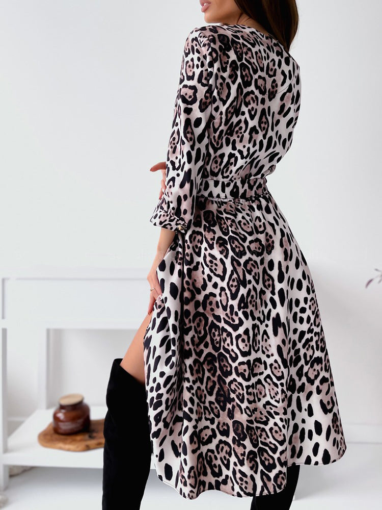 ELEGANT DRESS KAMALIA leopard