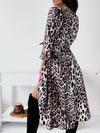 <tc>Elegantiška suknelė Stacie leopardo rašto</tc>