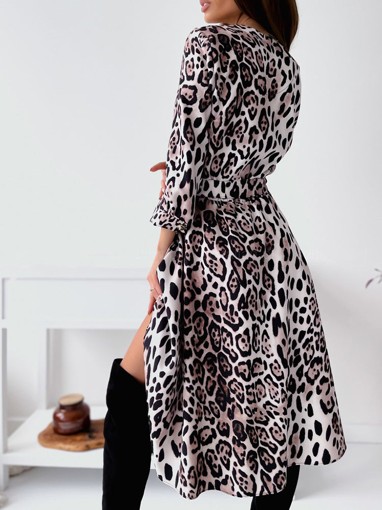 ELEGANT DRESS STACIE leopard