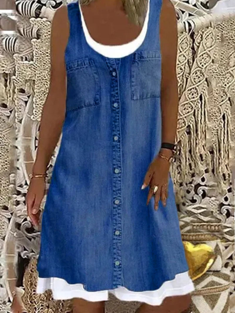 <tc>Mini suknelė Debby mėlyna</tc>
