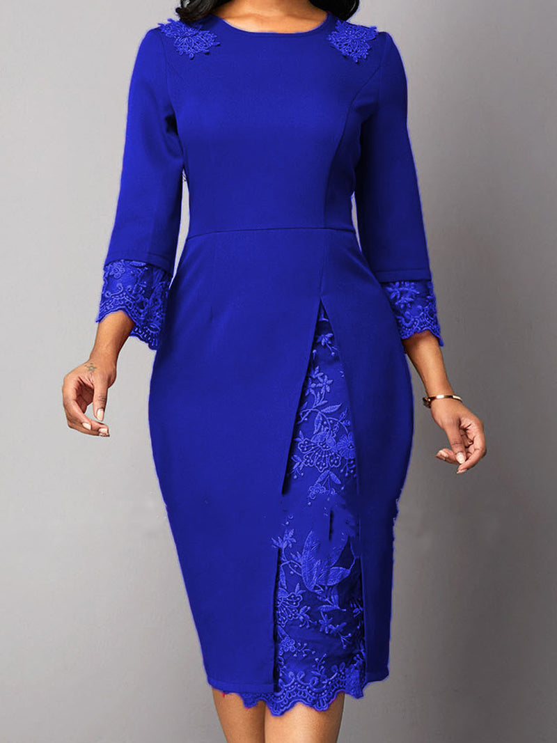 <tc>Elegantiška suknelė Nancee mėlyna</tc>