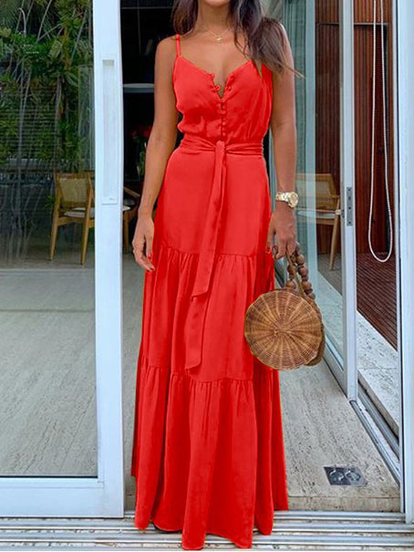 <tc>Vasarinė suknelė Ailisa raudona</tc>