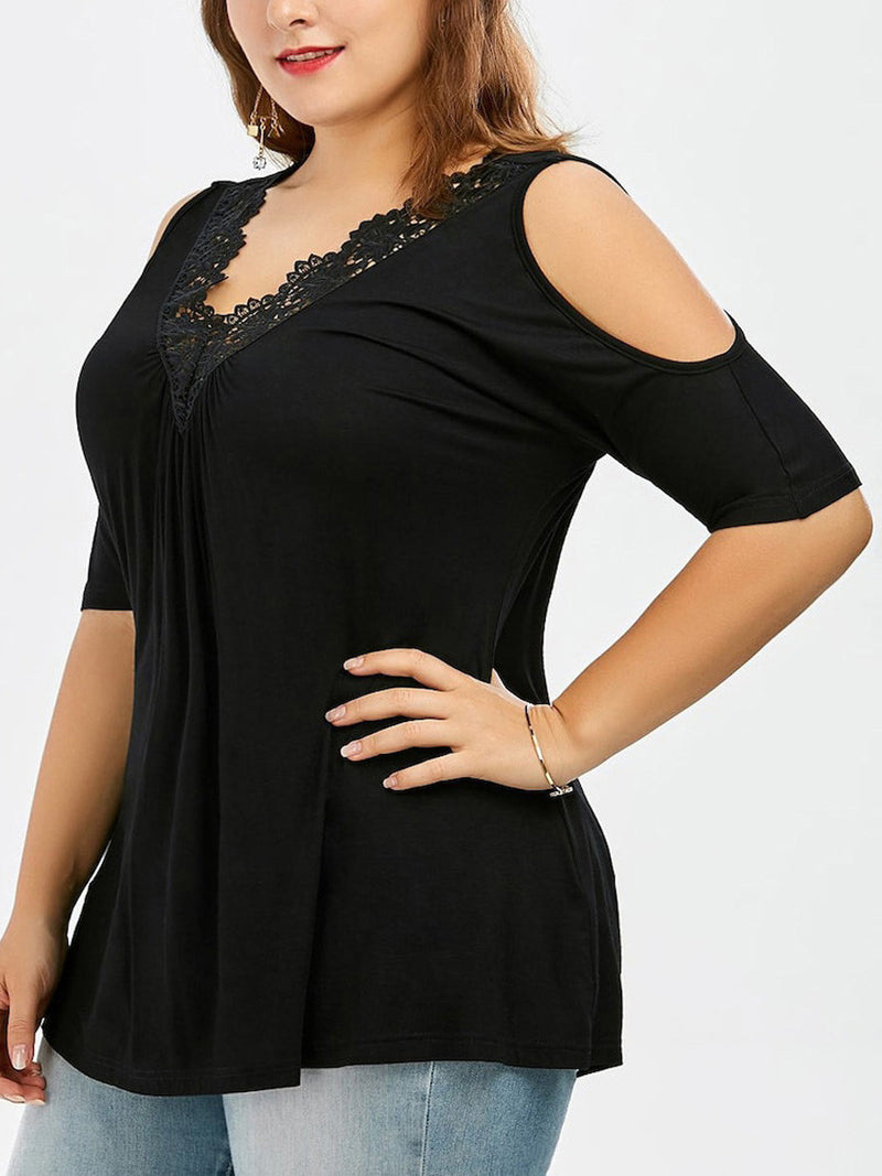 PLUS SIZE SHIRT GUDA black