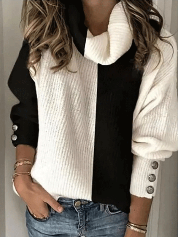 PULLOVER MARICELLA black and white