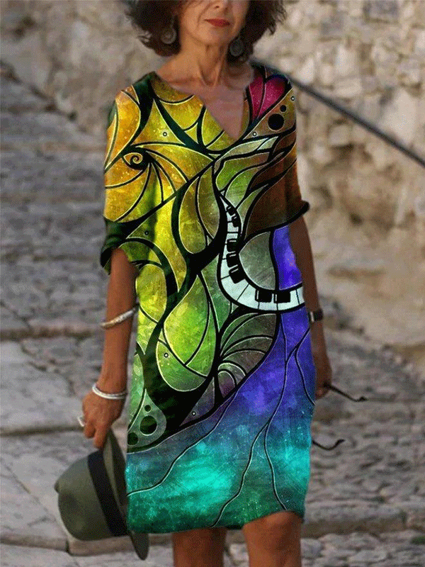 ELEGANT DRESS NOLIN multicolored