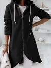 LONG HOODY WETY BLACK