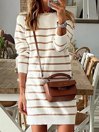 CASUAL PULLOVER DRESS ELSIONTE WHITE