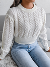 CROPPED PULLOVER BERBER WHITE