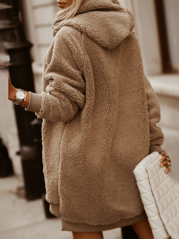 FLUFFY HOODY PIXIE BROWN
