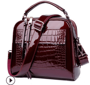 BAG ALBERTA dark red