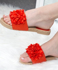 <tc>Sandali z rožami Rubie oranžni</tc>