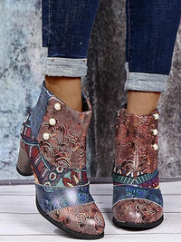ANKLE BOOTS EFINES MULTICOLORED