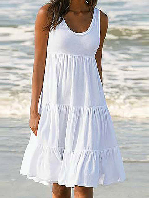 SUMMER DRESS SORRELL white