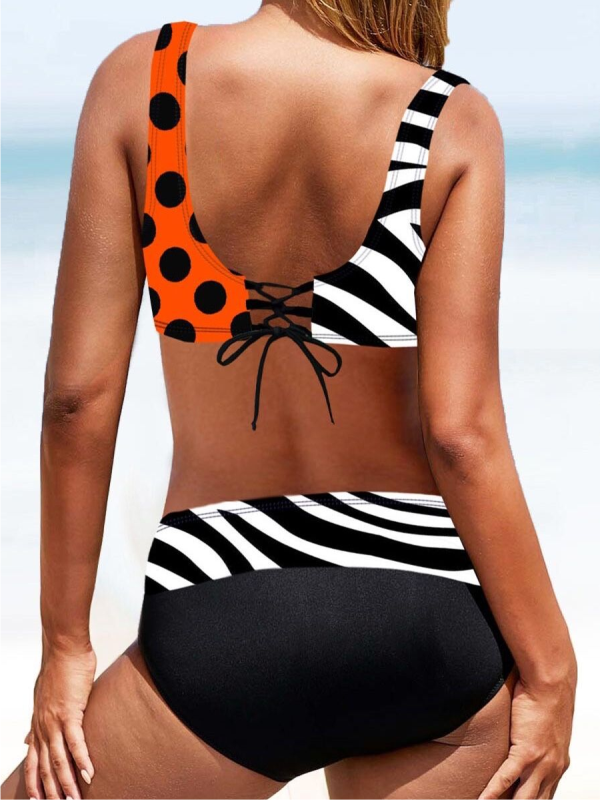 BIKINI EDITE black,white and orange