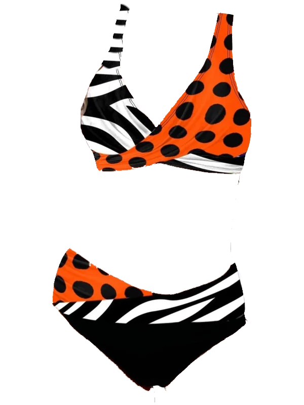 BIKINI EDITE black,white and orange