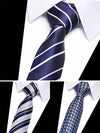 <tc>3x kravata Chess: temno modra, svetlo modra, belo-modra</tc>