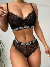 UNDERWEAR SET COURTNIE black