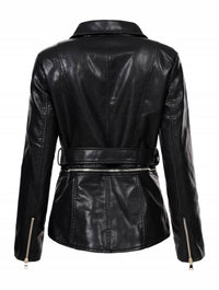 LEATHER JACKET ADALINDA black